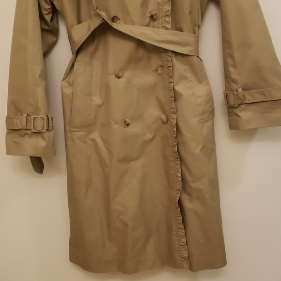 NWT Kate spade ruffle trim trench coat - Picture 6 of 16